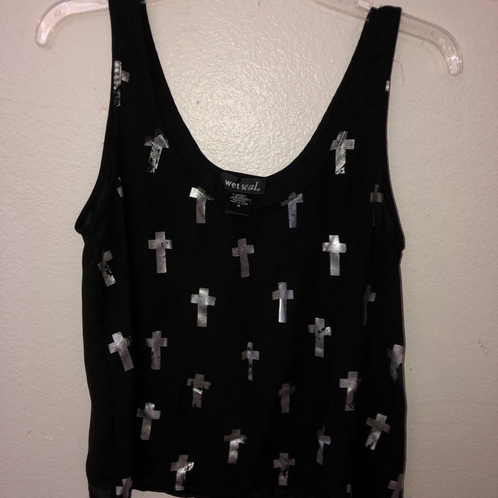 Wet Seal crop tank top EUC!